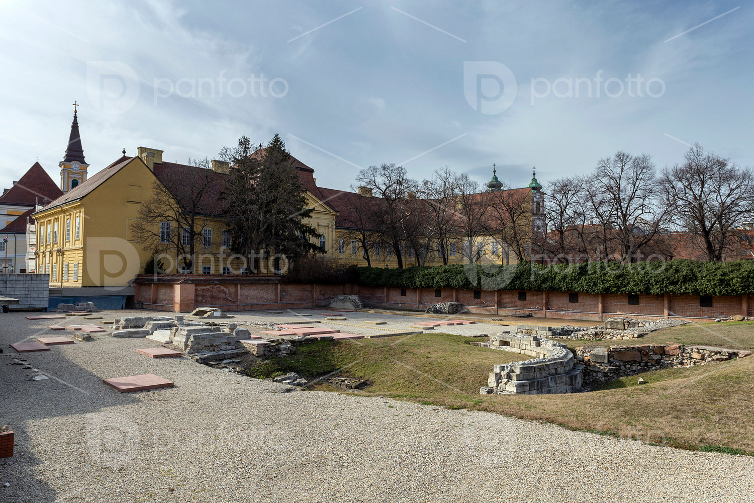 "Ruin Garden" ruins of the medieval church founded by St Stephen