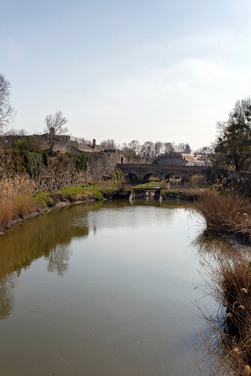 The castle of Tata on a sunny spring day