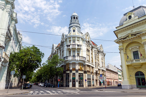 The so called Vasalóház (flatiron building) in Szeged