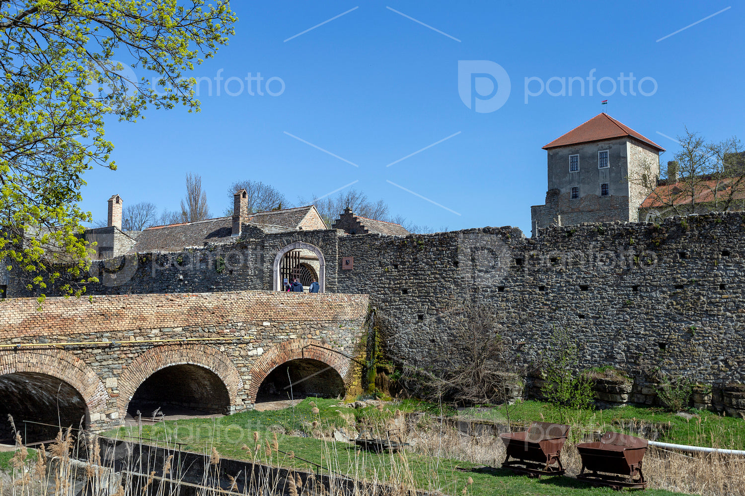 Castle of Tata on a sunny day