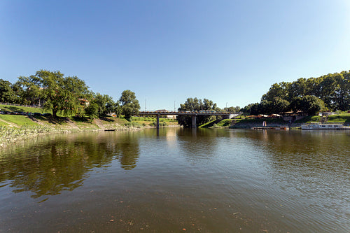 Sugovica riverbank in Baja, Hungary