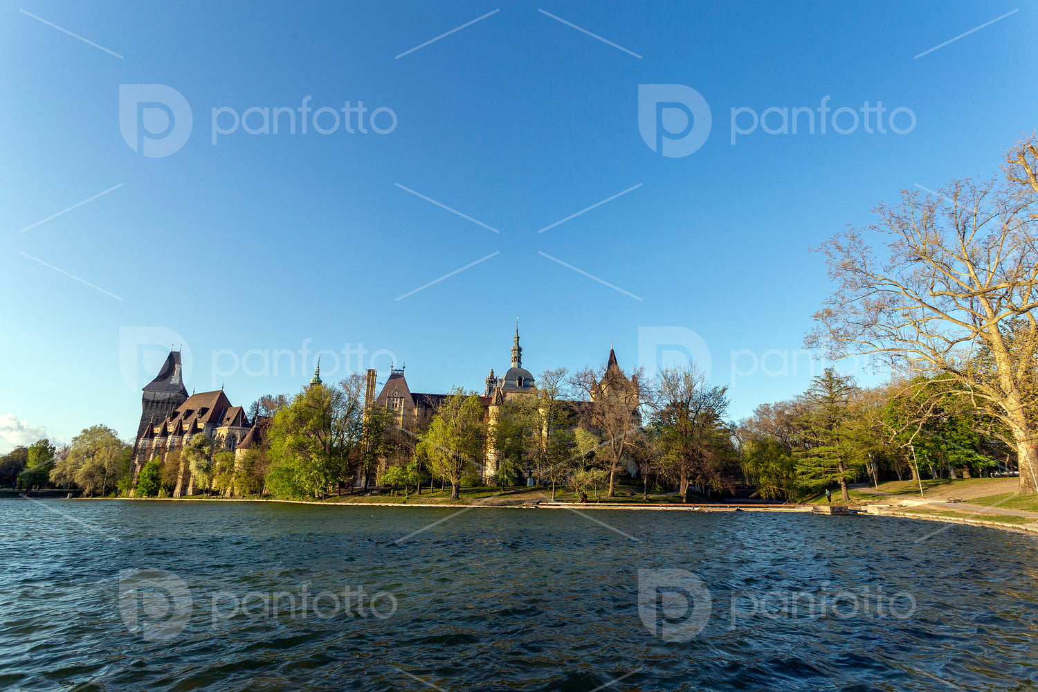 Vajdahunyad Castle in the City Park of Budapest