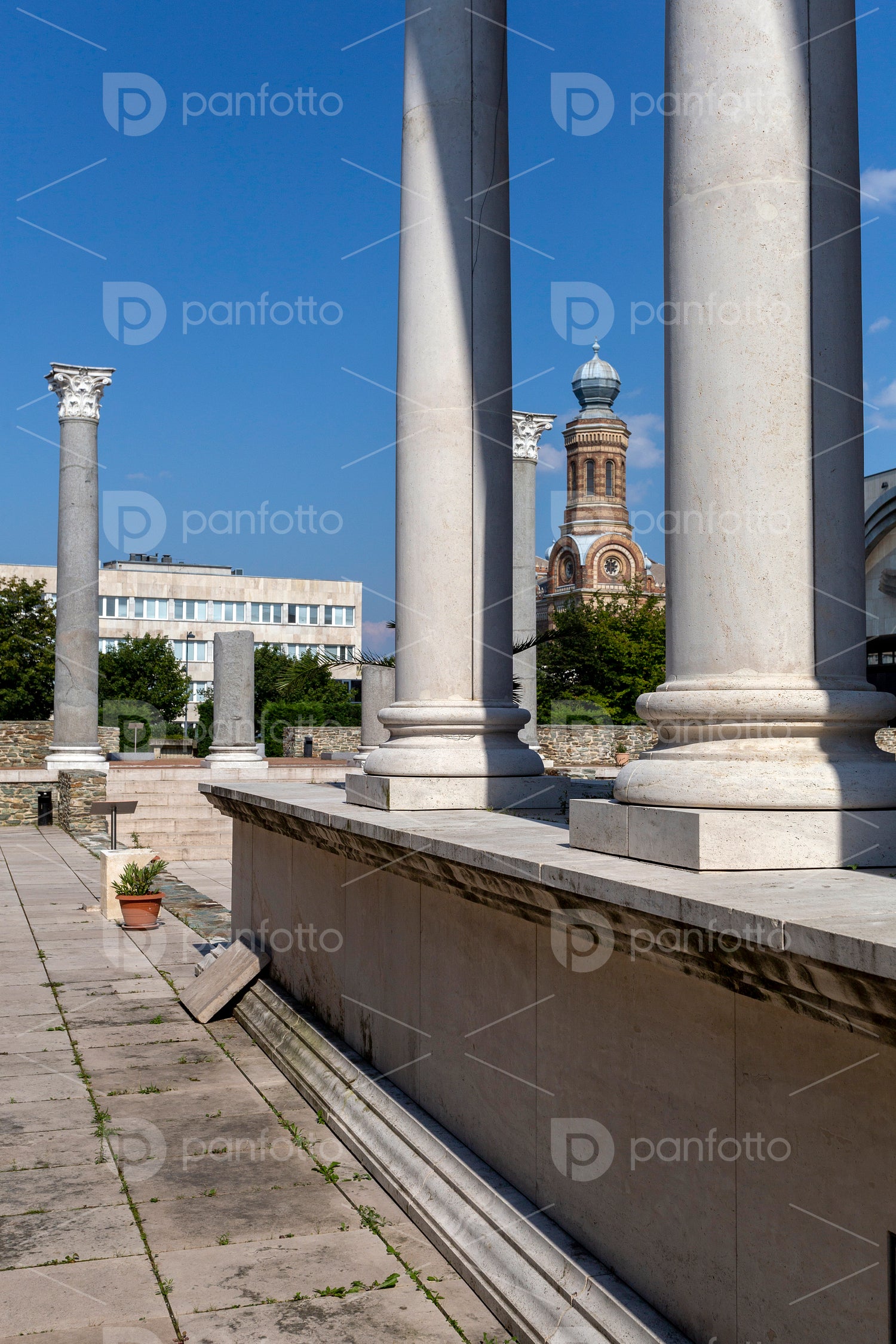 Temple of Isis at the Iseum Savariense museum in Szombathely