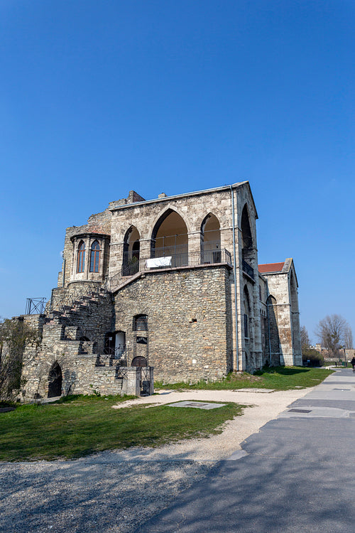 The castle of Tata on a sunny spring day