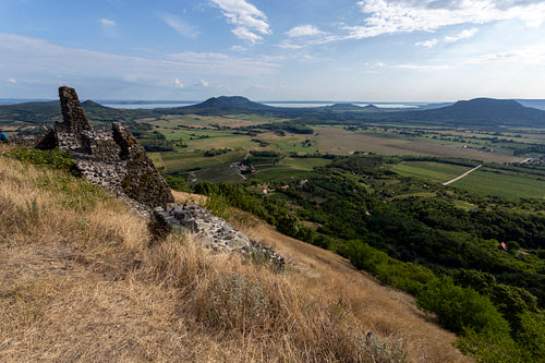 Ruins of the castle of Csobánc
