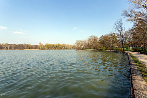The Cseke lake in Tata, Hungary.