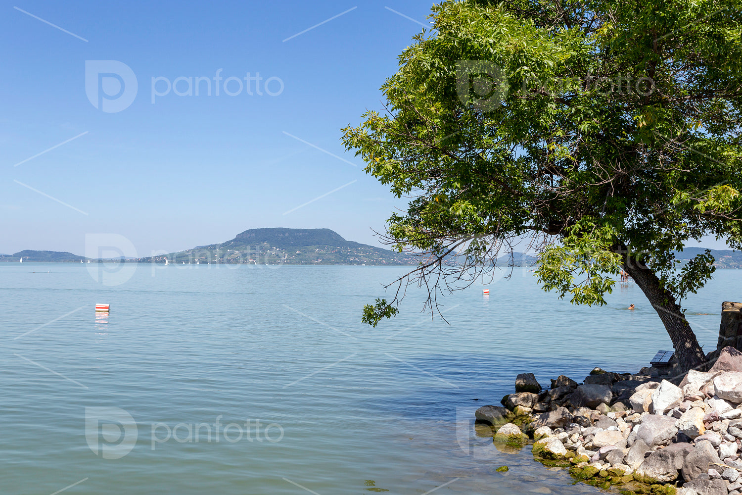 Lake Balaton view from Fonyod, Hungary.