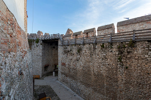 Castle of Siklos on a sunny winter day.