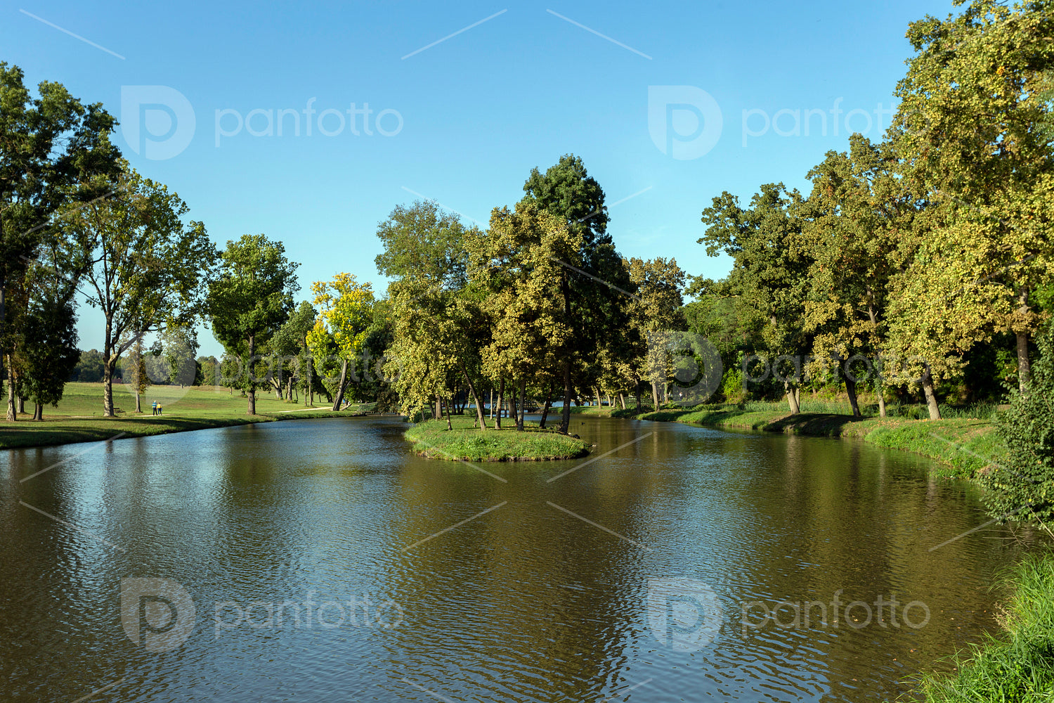 English garden of the Festetics Mansion in Dég