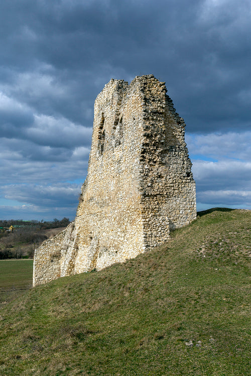 Ruins of the Szarvaskő castle in Döbrönte
