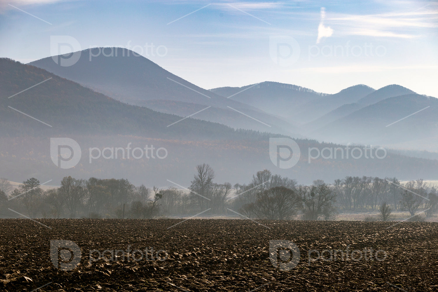 Winter landscape in the Zemplén mountains