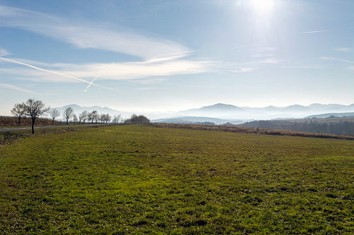 Winter landscape in the Zemplén mountains