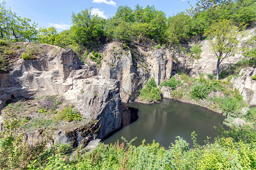 Mountain tarn in Sárospatak