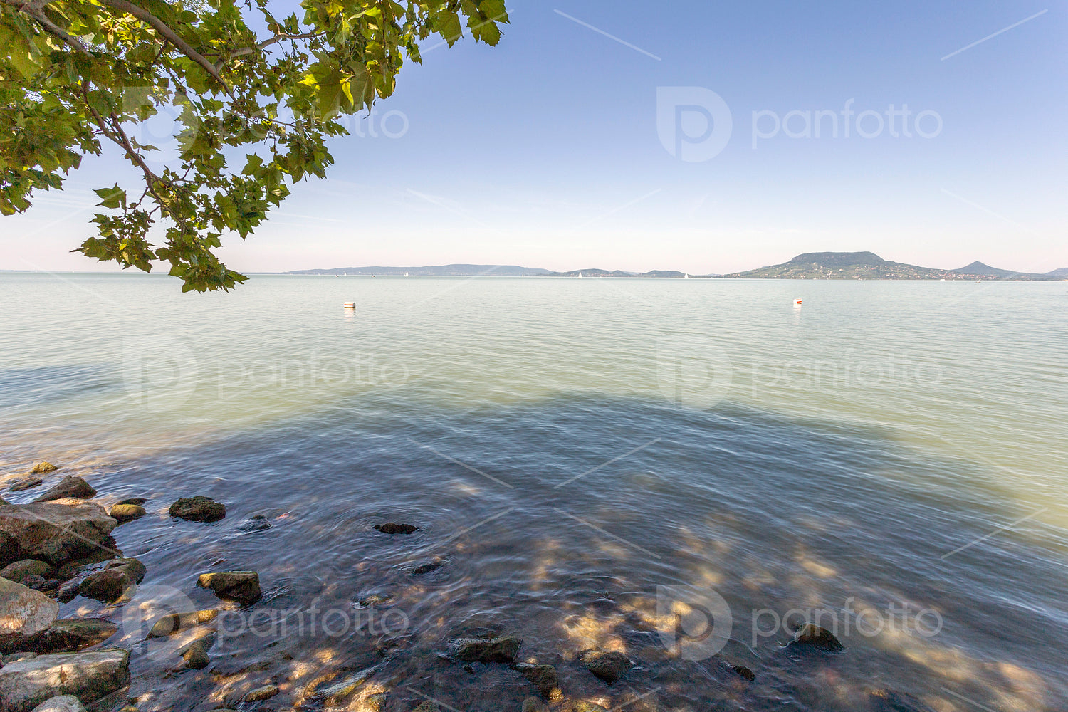 Lake Balaton view from Fonyod, Hungary.