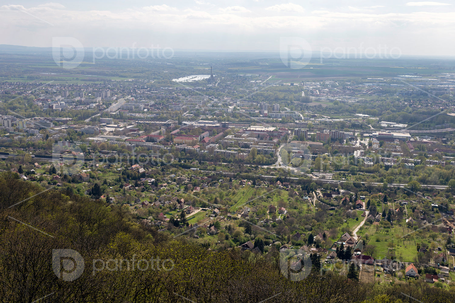 View of Tatabánya from the Szelim cave