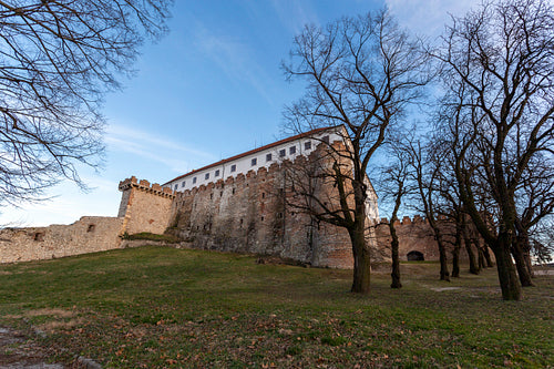 Castle of Siklos on a sunny winter day.