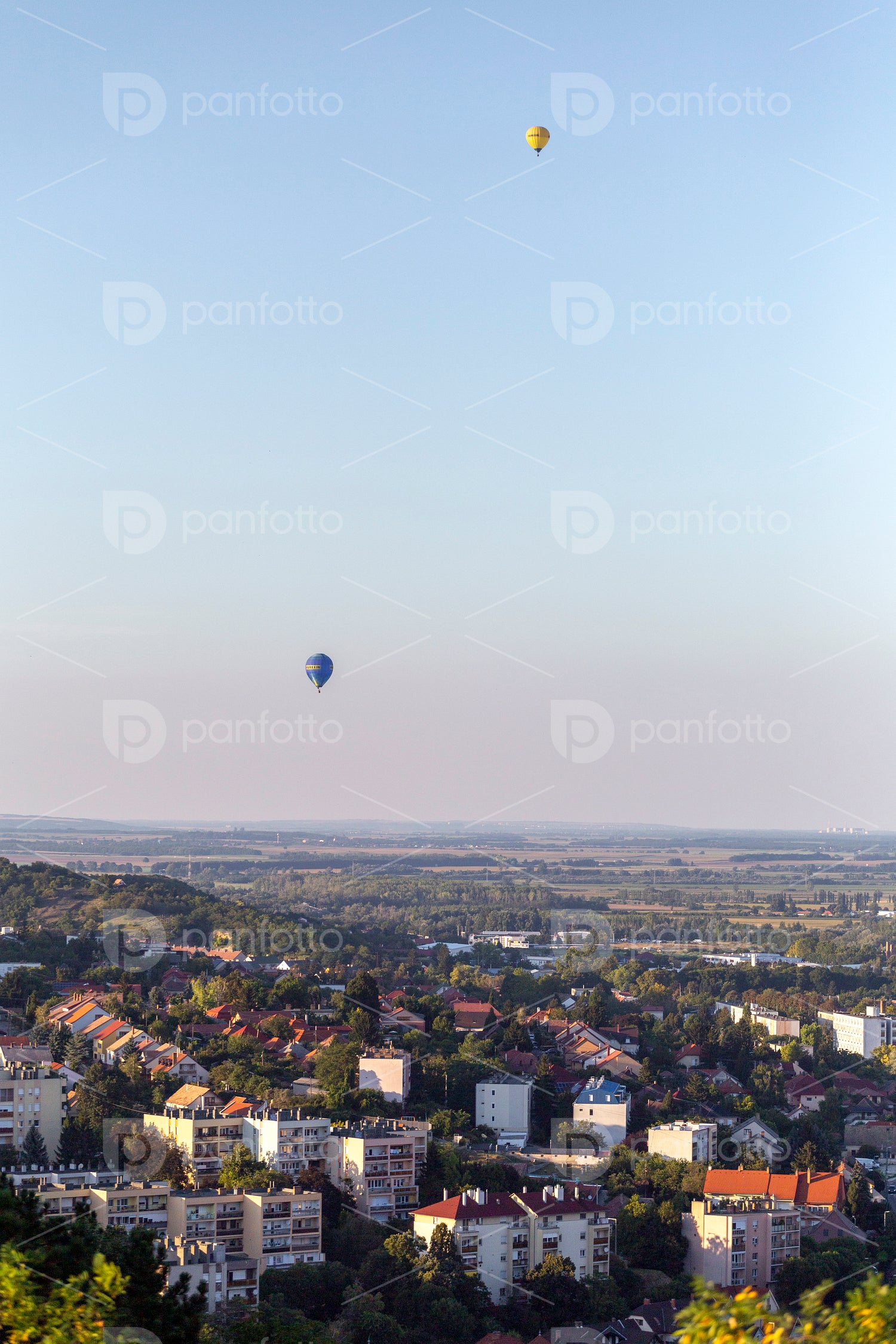 View of Szekszard, Hungary on a summer evening