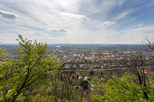 View of Tatabánya from the Szelim cave