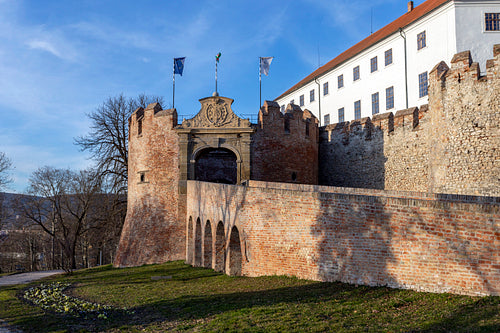 Castle of Siklos on a sunny winter day.