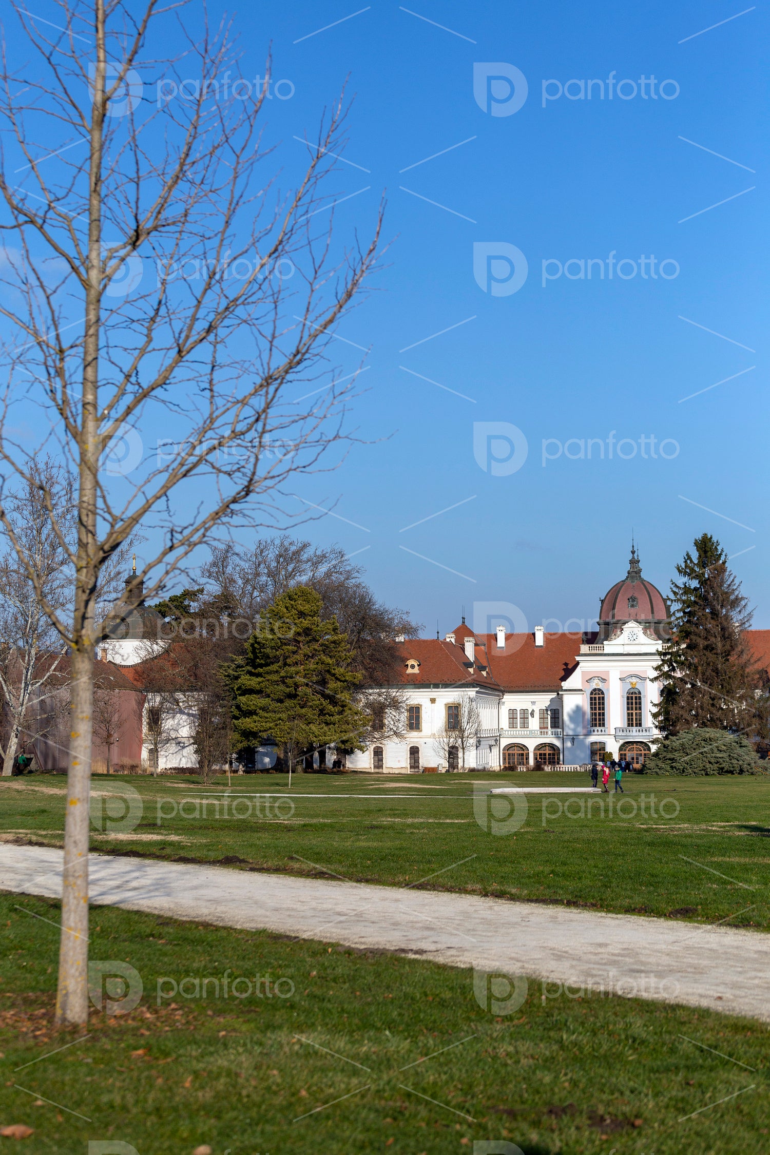 The garden of the Royal Palace of Godollo