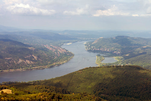 The Danube bend view from the Prédikálószék