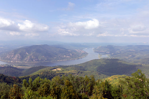 The Danube bend view from the Prédikálószék