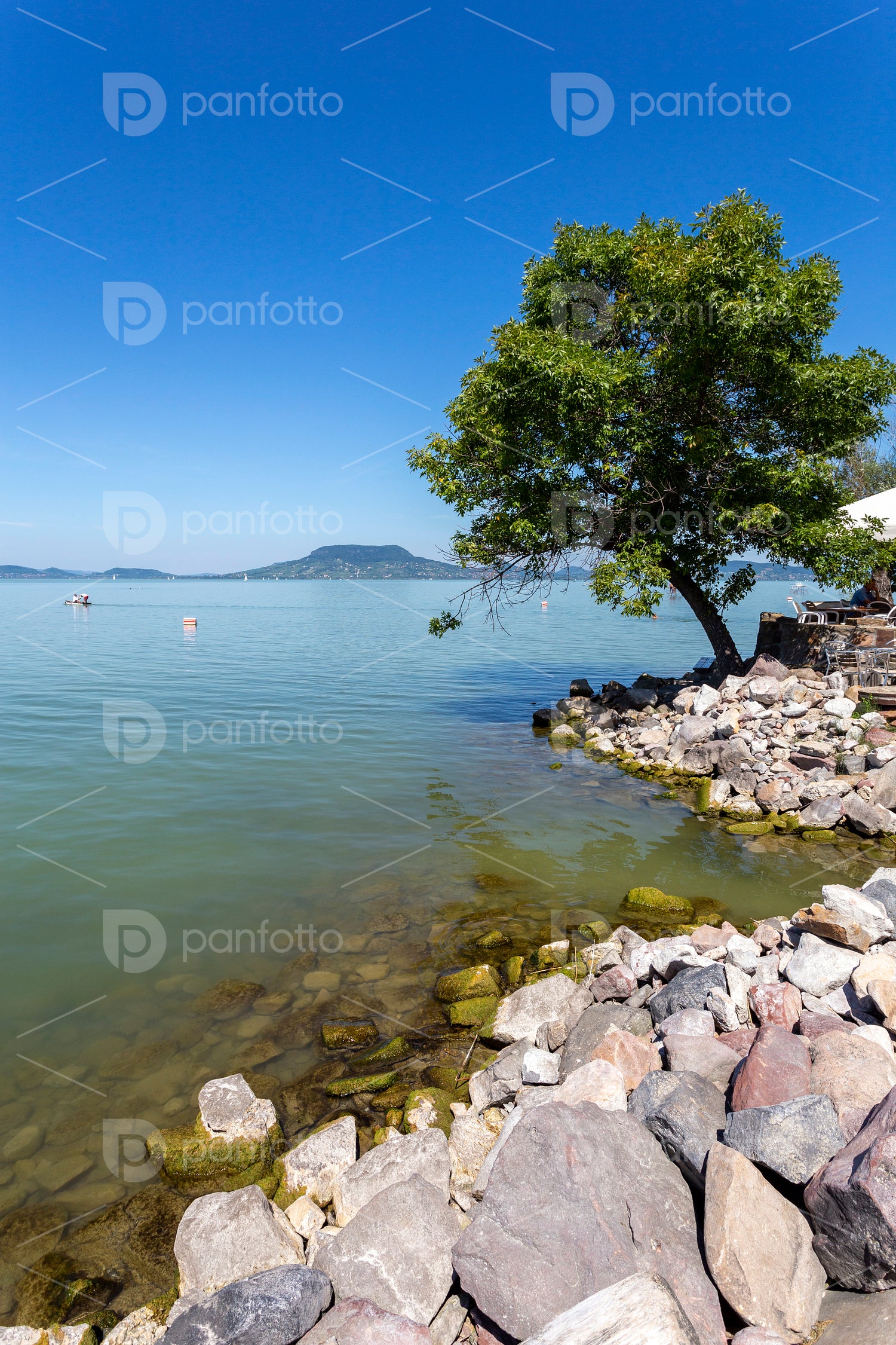 Lake Balaton view from Fonyod, Hungary.