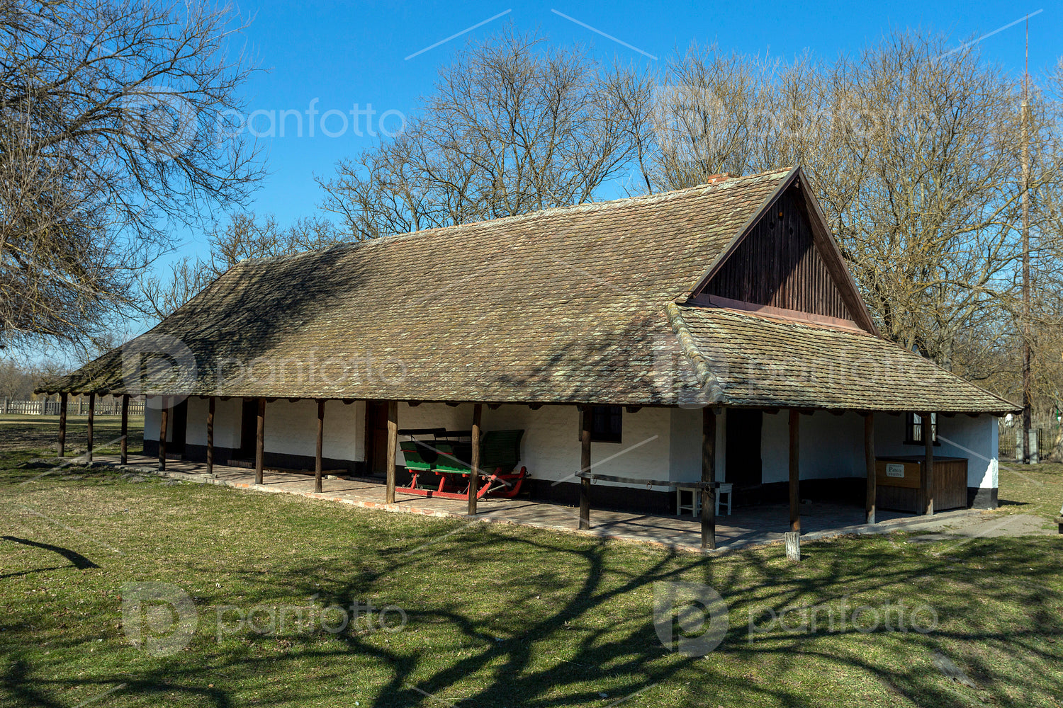 Traditional hungarian cottage house
