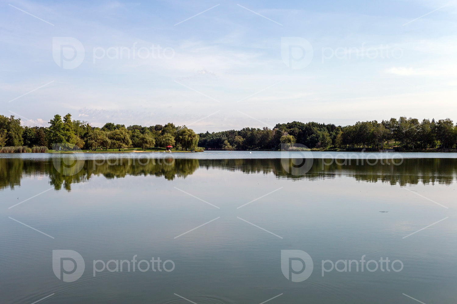 The Gébárti-tó in Zalaegerszeg