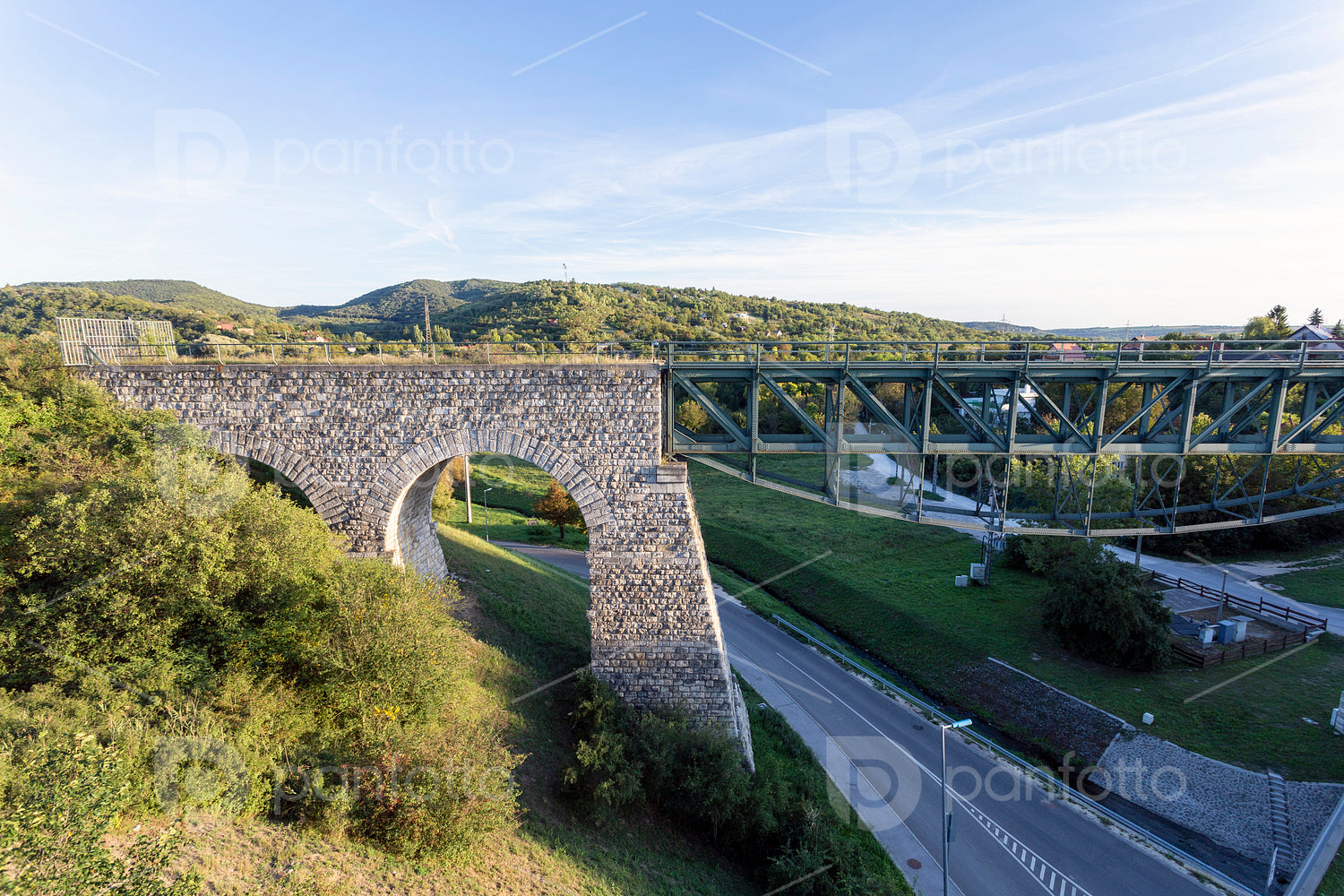 Railway viaduct in Biatorbágy, Hungary
