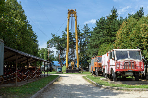 Oil rig at the Hungarian Oil and Gas Museum