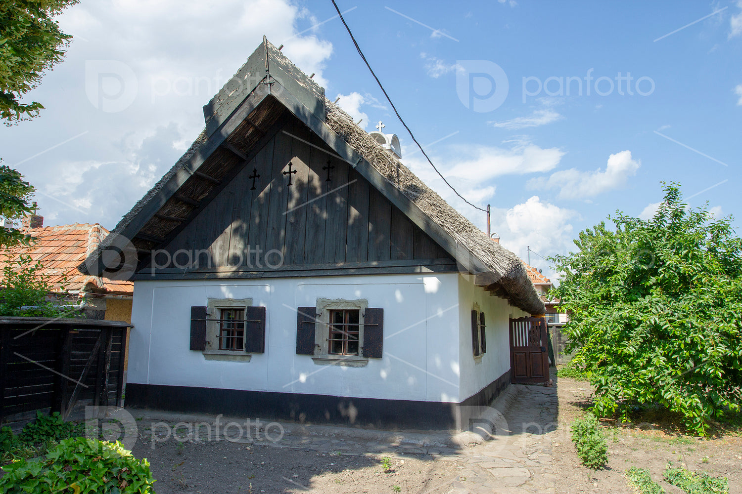 Traditional houses in Hungary