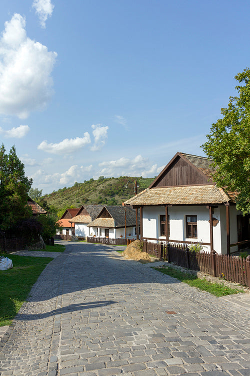 Traditional village house in Hollókő