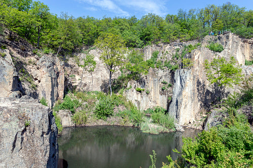 Mountain tarn in Sárospatak