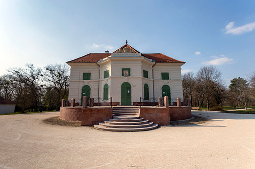Small palace in the english garden of Tata, Hungary