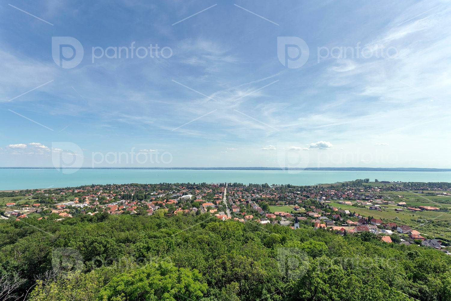 Lake Balaton from the Somlyo mountain