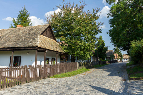 Traditional village house in Hollókő