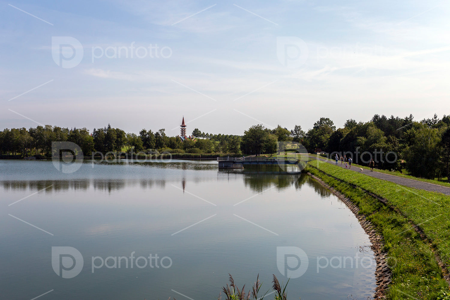 The Gébárti-tó in Zalaegerszeg