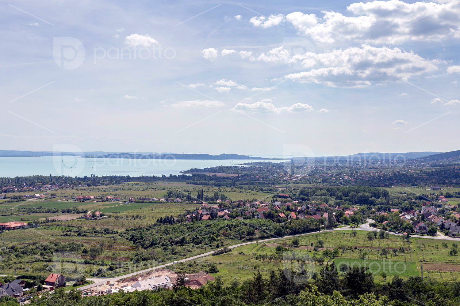 Lake Balaton from the Somlyo mountain