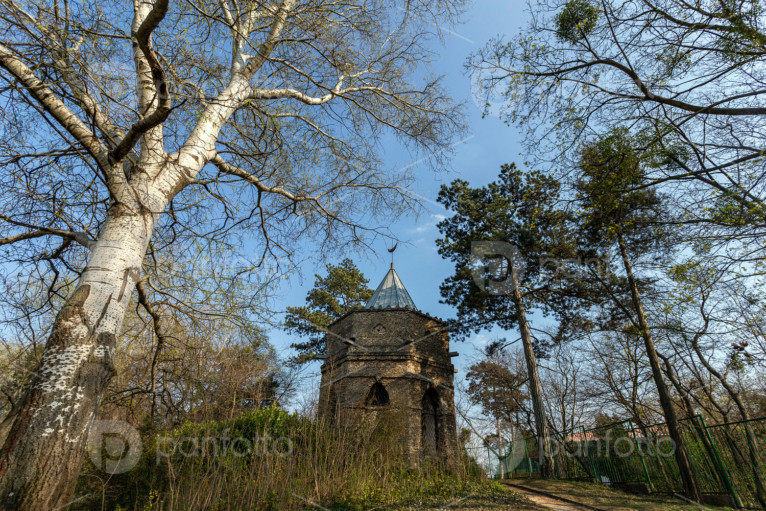 Mosque in the english garden of Tata, Hungary.