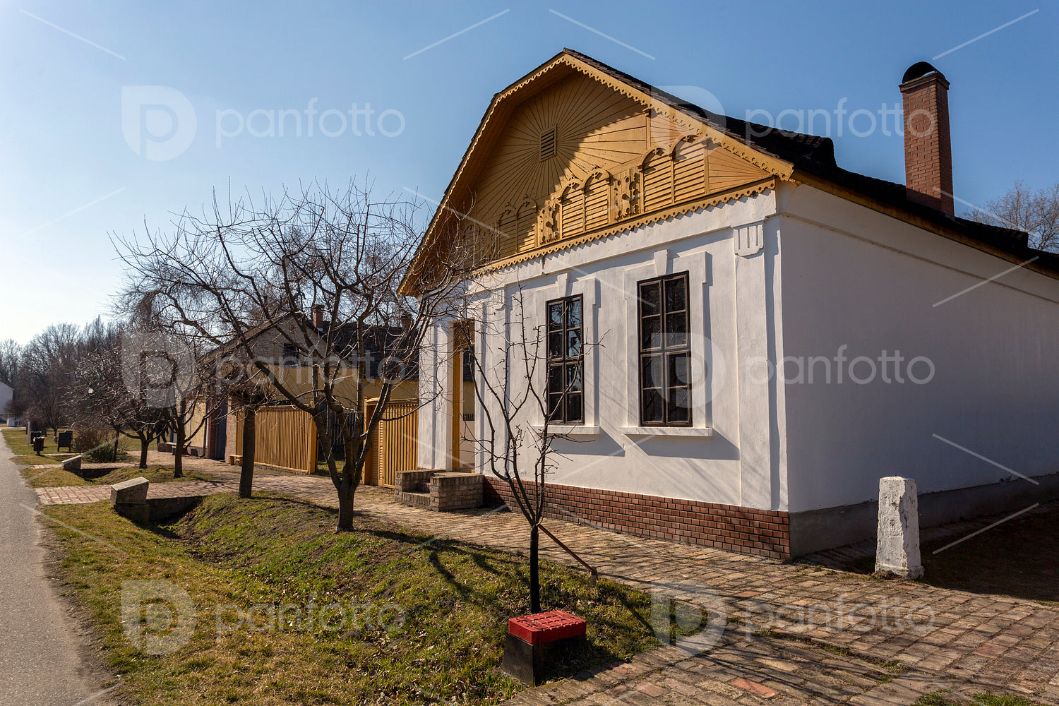 Traditional hungarian cottage house