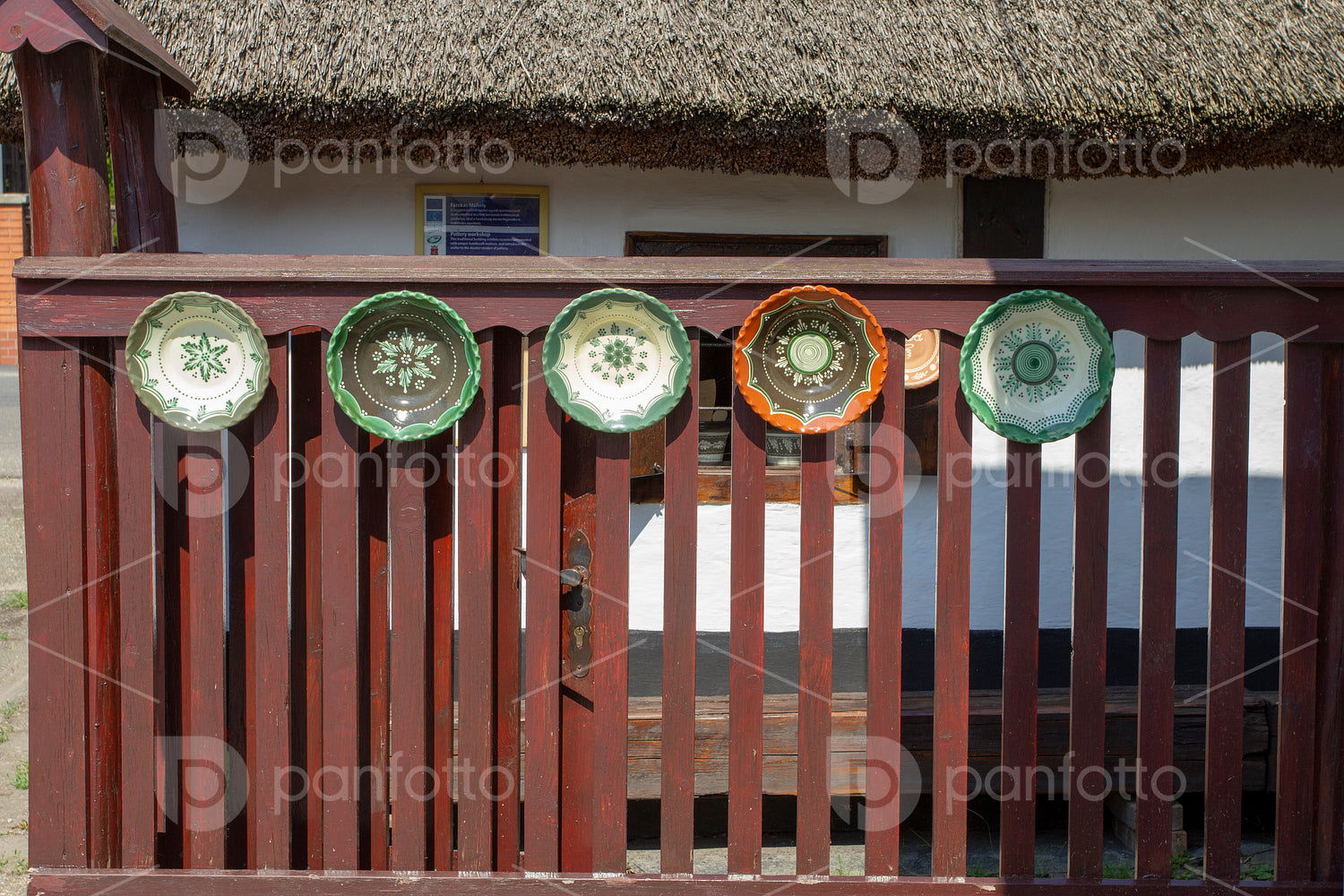 Traditional houses in Hungary