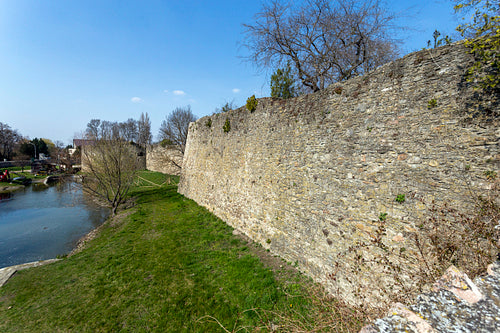 The castle of Tata on a sunny spring day