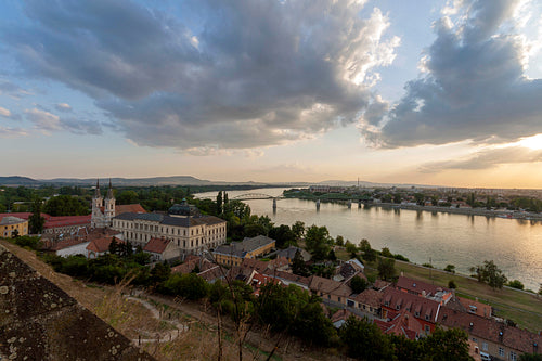 Town of Esztergom and the Maria Valeria Bridge