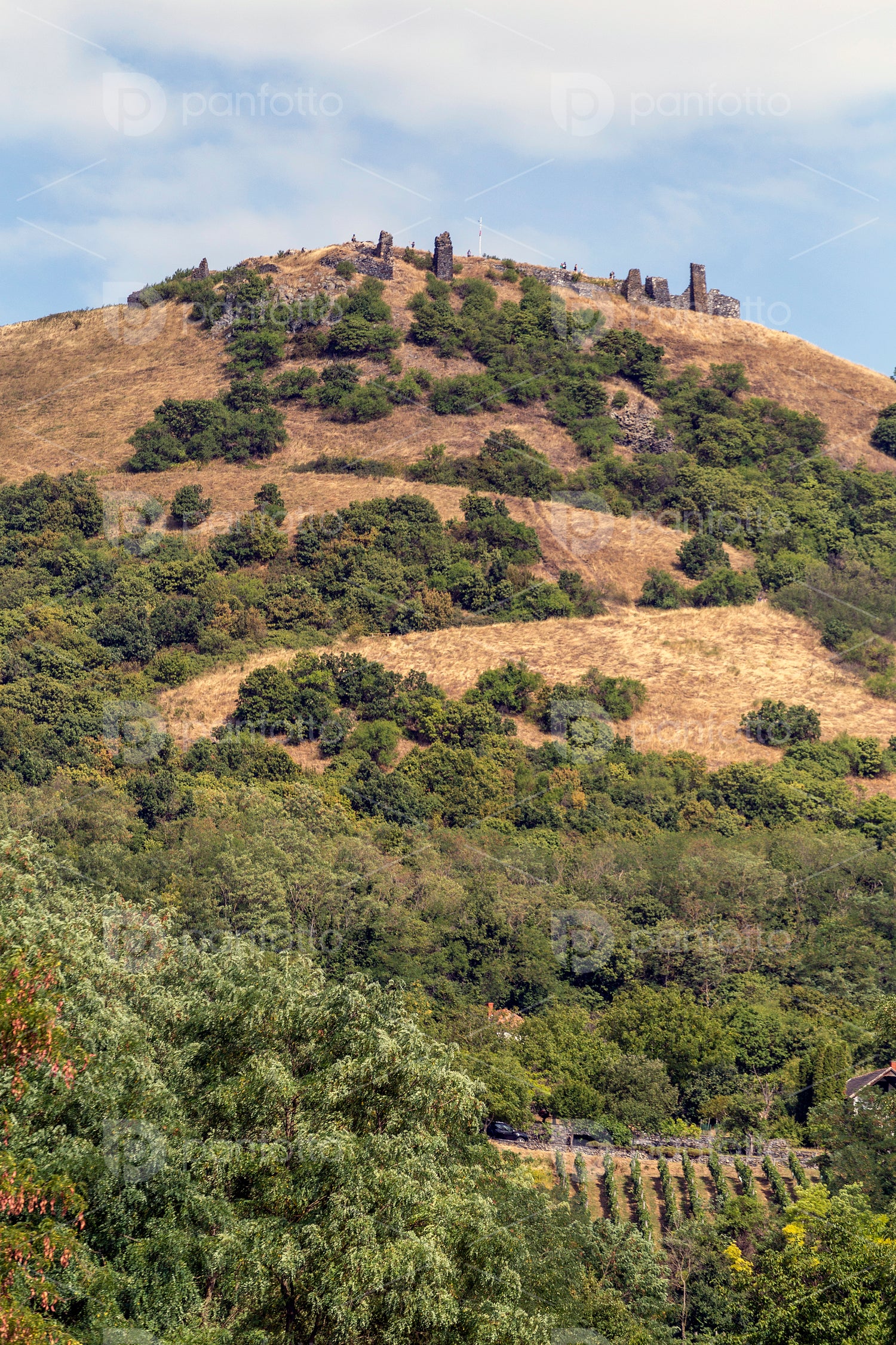 Ruins of the castle of Csobánc
