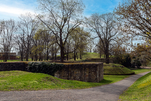 Stone walls of the Castle of Sárospatak