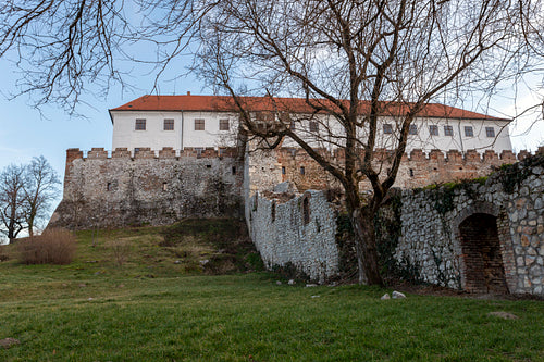 Castle of Siklos on a sunny winter day.