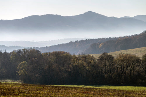 Winter landscape in the Zemplén mountains