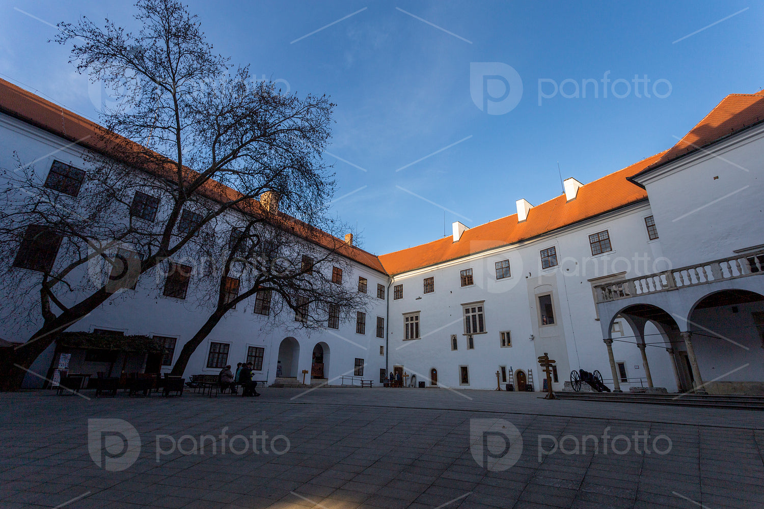 Castle of Siklos on a sunny winter day.