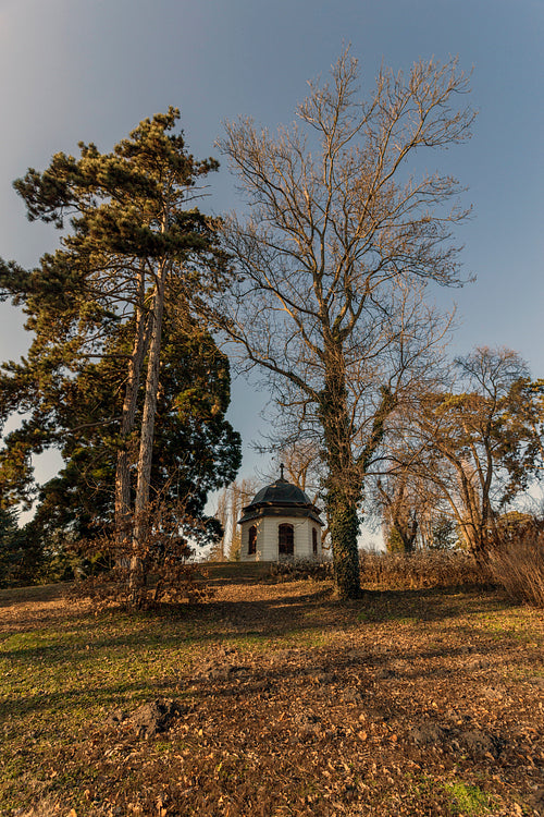 Pavilion in the garden of the Royal Palace of Godollo